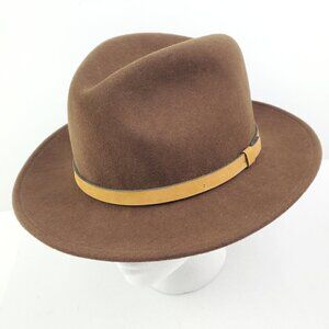 Dorfman Pacific Wool Felt Hat Indiana Jones Style Vintage Made in USA Medium